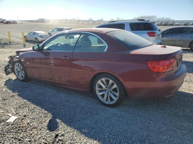 WBADW3C53BE538784 - 2011 BMW 328 I BURGUNDY photo 2