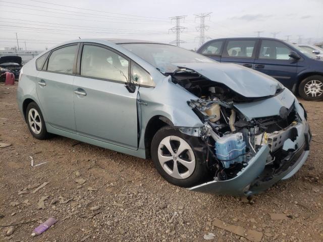 JTDKN3DU0C5379159 - 2012 TOYOTA PRIUS BLUE photo 4