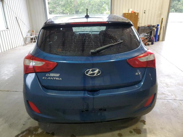 KMHD35LH9EU185068 - 2014 HYUNDAI ELANTRA GT BLUE photo 6