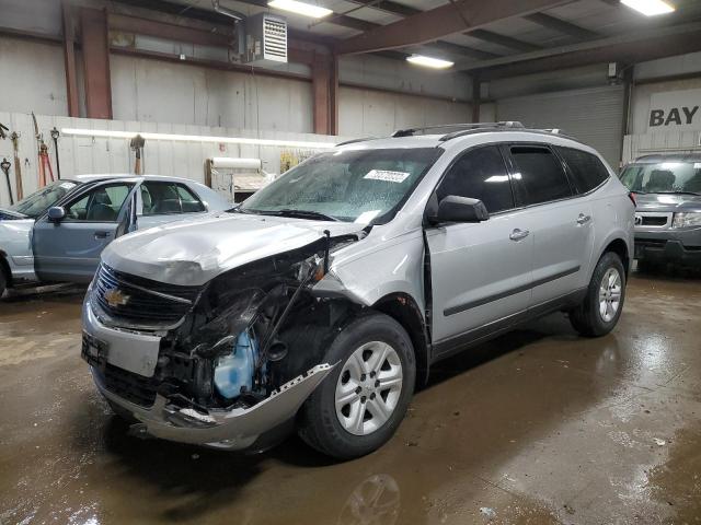 1GNKRFKD9EJ233935 - 2014 CHEVROLET TRAVERSE LS SILVER photo 1