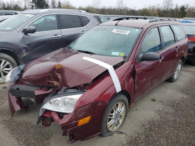 1FAHP36N67W192203 - 2007 FORD FOCUS ZXW MAROON photo 1