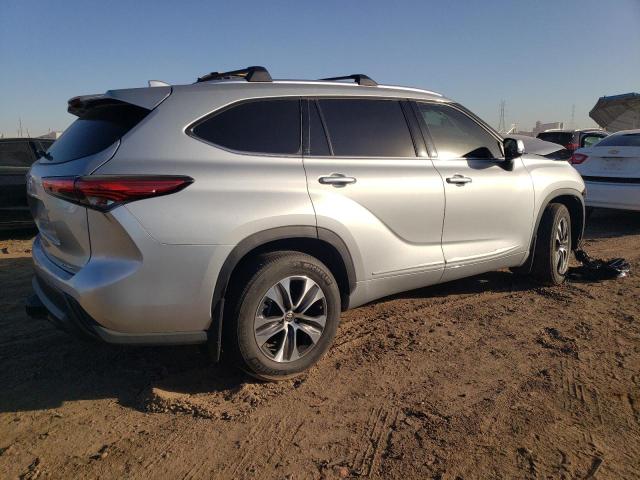 5TDHZRBH3LS519349 - 2020 TOYOTA HIGHLANDER XLE GRAY photo 3