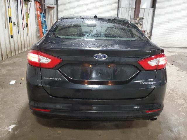 3FA6P0LU1DR252338 - 2013 FORD FUSION SE HYBRID BLACK photo 6