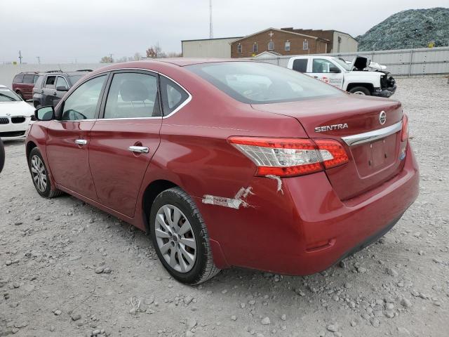 3N1AB7AP8EY227990 - 2014 NISSAN SENTRA S MAROON photo 2