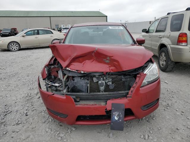 3N1AB7AP8EY227990 - 2014 NISSAN SENTRA S MAROON photo 5