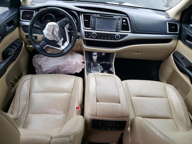 5TDKKRFH2GS501032 - 2016 TOYOTA HIGHLANDER XLE BLACK photo 8