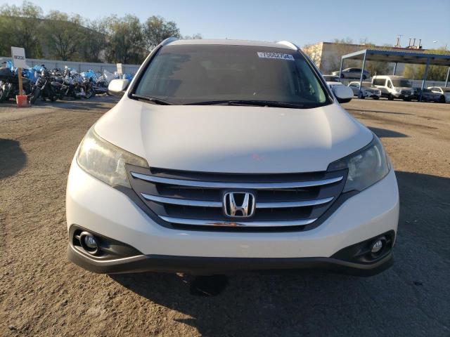 5J6RM3H70EL005505 - 2014 HONDA CR-V EXL WHITE photo 5