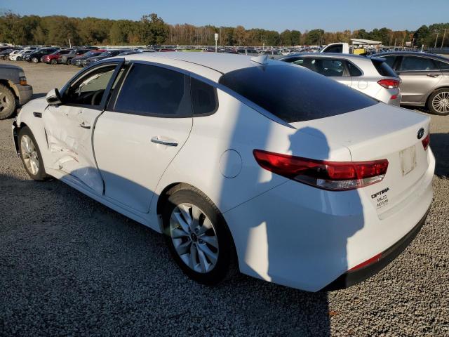 5XXGT4L38GG006835 - 2016 KIA OPTIMA LX WHITE photo 2