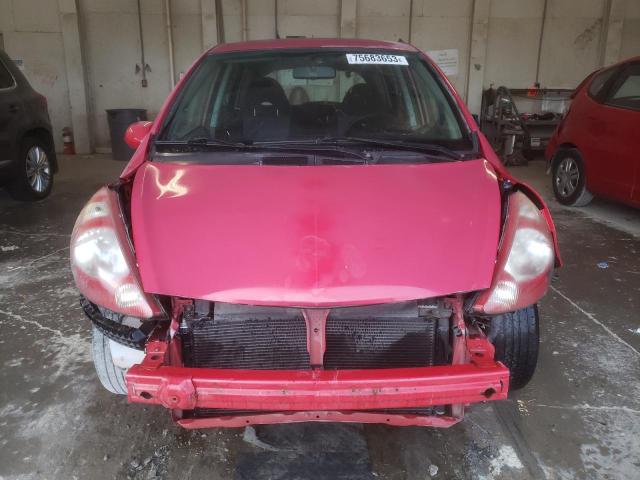 JHMGD38607S027242 - 2007 HONDA FIT S RED photo 5