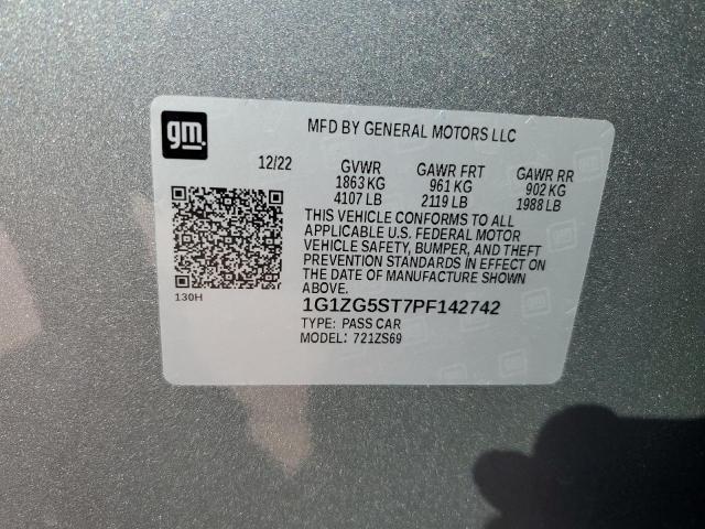 1G1ZG5ST7PF142742 - 2023 CHEVROLET MALIBU RS SILVER photo 13