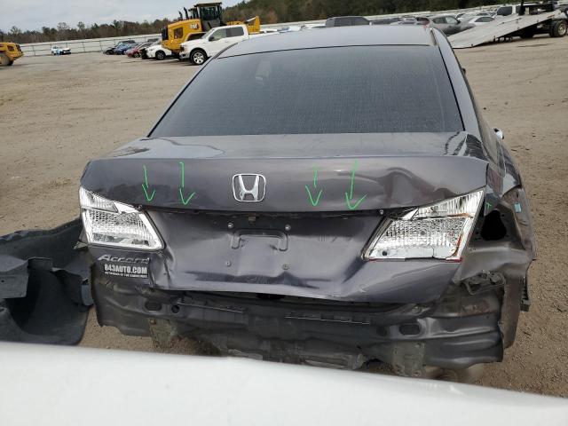 1HGCR2F39EA267074 - 2014 HONDA ACCORD LX GRAY photo 6