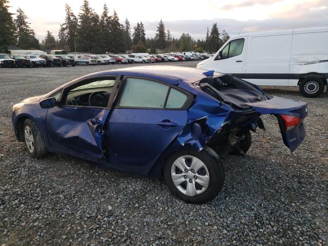 3KPFK4A74JE252172 - 2018 KIA FORTE LX BLUE photo 2