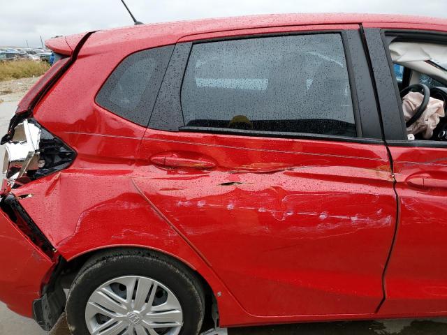 3HGGK5H43KM714574 - 2019 HONDA FIT LX RED photo 10