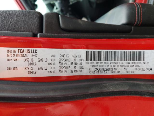 1C4RJFLG9JC202626 - 2018 JEEP GRAND CHER TRAILHAWK 红色 照片 14