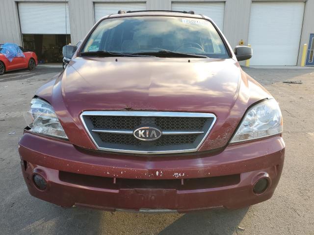 KNDJC733455392694 - 2005 KIA SORENTO EX MAROON photo 5