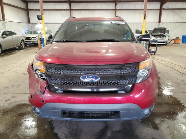 1FM5K8GTXEGA35928 - 2014 FORD EXPLORER SPORT RED photo 5