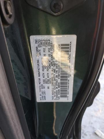 5TBBT44161S208207 - 2001 TOYOTA TUNDRA ACCESS CAB მწვანე ფოტო 12