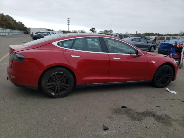 5YJSA1H13EFP29448 - 2014 TESLA MODEL S Կարմիր լուսանկար 3