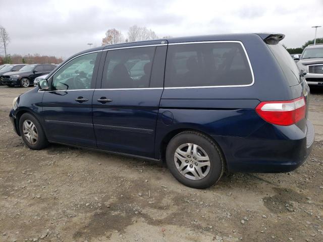 5FNRL38297B006431 - 2007 HONDA ODYSSEY LX BLUE photo 2