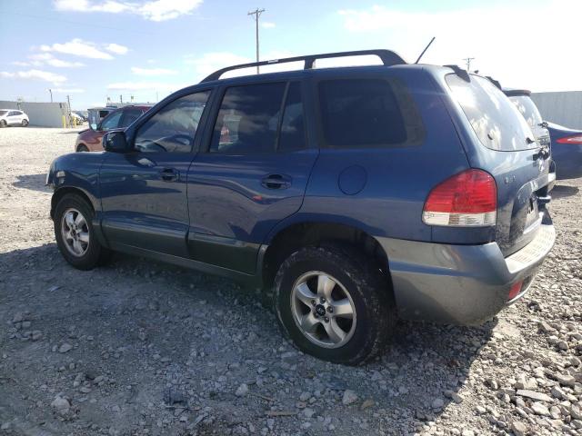 KM8SC13D76U110917 - 2006 HYUNDAI SANTA FE GLS BLUE photo 2