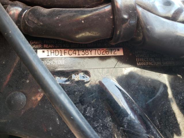 1HD1FC4138Y702672 - 2008 HARLEY-DAVIDSON FLHTCUI 勃艮第红 照片 9