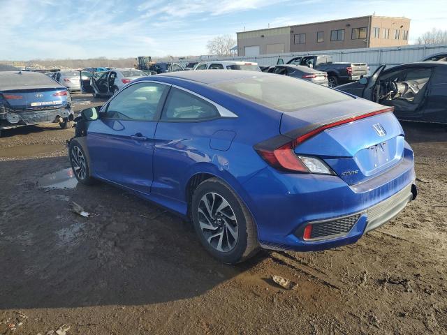 2HGFC4B59HH303949 - 2017 HONDA CIVIC LX BLUE photo 2