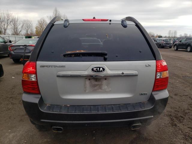 KNDJF723187481012 - 2008 KIA SPORTAGE EX SILVER photo 6