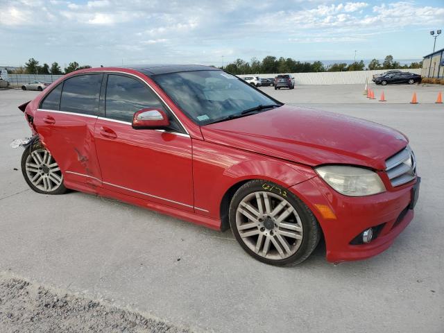 WDDGF54X88F072144 - 2008 MERCEDES-BENZ C 300 RED photo 4