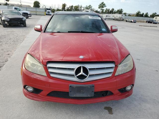 WDDGF54X88F072144 - 2008 MERCEDES-BENZ C 300 RED photo 5