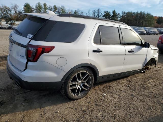 1FM5K8GT6HGD66039 - 2017 FORD EXPLORER SPORT WHITE photo 3