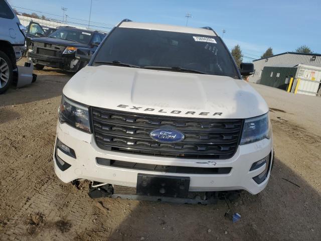 1FM5K8GT6HGD66039 - 2017 FORD EXPLORER SPORT WHITE photo 5