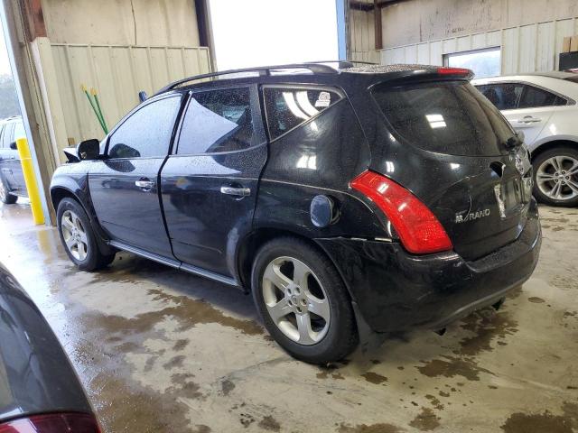 JN8AZ08W44W332789 - 2004 NISSAN MURANO SL BLACK photo 2