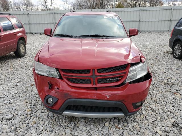 3C4PDDEG7DT717570 - 2013 DODGE JOURNEY R/T RED photo 5