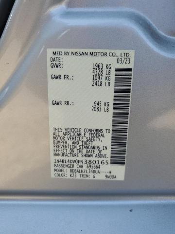 1N4BL4DV0PN380165 - 2023 NISSAN ALTIMA SV SILVER photo 12