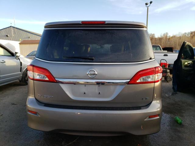 JN8AE2KP7C9050068 - 2012 NISSAN QUEST S GRAY photo 6