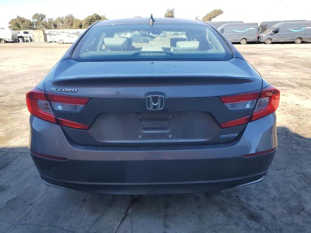 1HGCV3F12KA008390 - 2019 HONDA ACCORD HYBRID GRAY photo 6