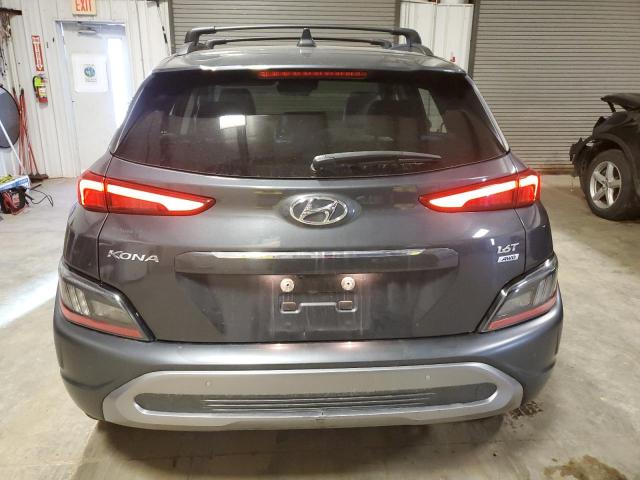 KM8K5CA30NU793512 - 2022 HYUNDAI KONA LIMITED GRAY photo 6