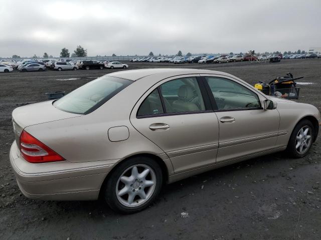 WDBRF81J14F447496 - 2004 MERCEDES-BENZ C 240 4MATIC GOLD photo 3