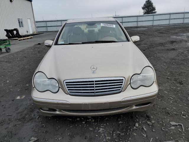 WDBRF81J14F447496 - 2004 MERCEDES-BENZ C 240 4MATIC GOLD photo 5