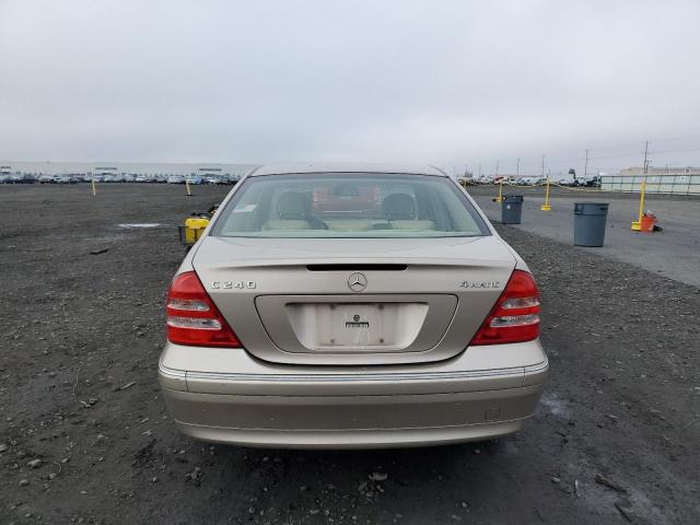 WDBRF81J14F447496 - 2004 MERCEDES-BENZ C 240 4MATIC GOLD photo 6