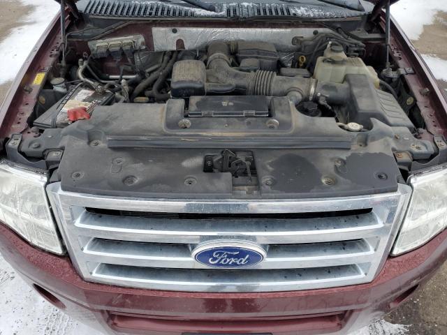 1FMJK1G52AEA43793 - 2010 FORD EXPEDITION EL XLT BURGUNDY photo 12