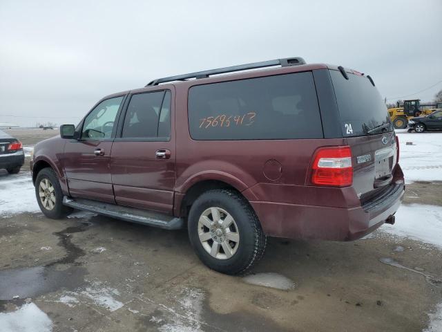 1FMJK1G52AEA43793 - 2010 FORD EXPEDITION EL XLT BURGUNDY photo 2