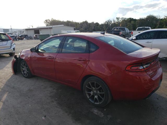 1C3CDFBBXED927580 - 2014 DODGE DART SXT RED photo 2