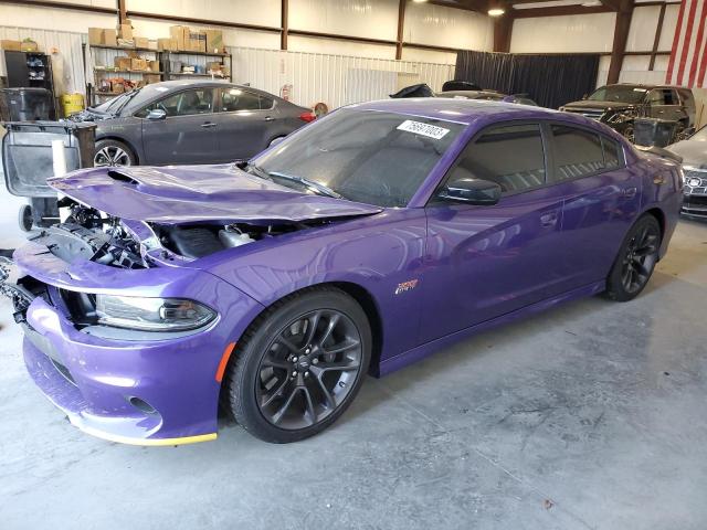 2C3CDXGJ7PH631752 - 2023 DODGE CHARGER SCAT PACK PURPLE photo 1