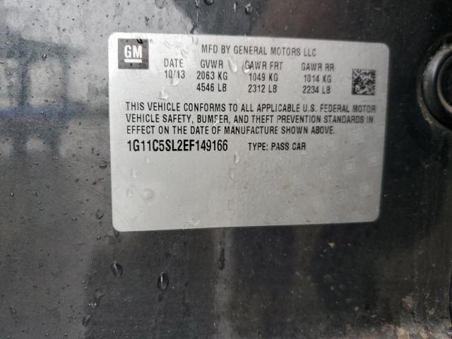 1G11C5SL2EF149166 - 2014 CHEVROLET MALIBU 1LT Бордовый фото 12