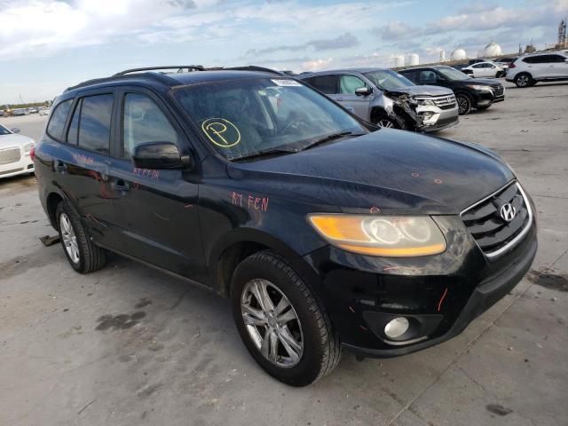 5NMSH4AG6AH361481 - 2010 HYUNDAI SANTA FE SE BLACK photo 4