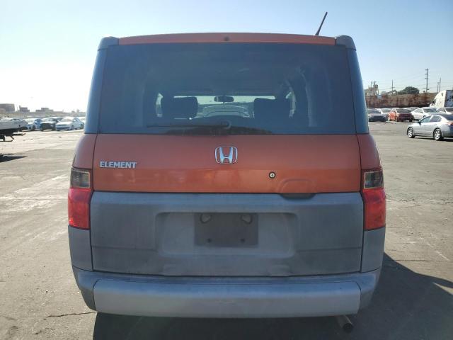 5J6YH18394L011237 - 2004 HONDA ELEMENT LX ORANGE photo 6