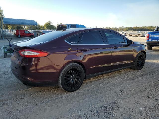 3FA6P0G75DR108361 - 2013 FORD FUSION S MAROON photo 3