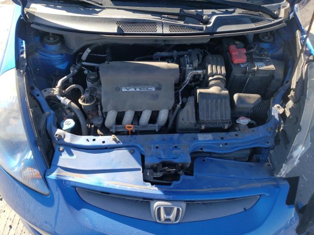 JHMGD38608S046035 - 2008 HONDA FIT SPORT BLUE photo 11