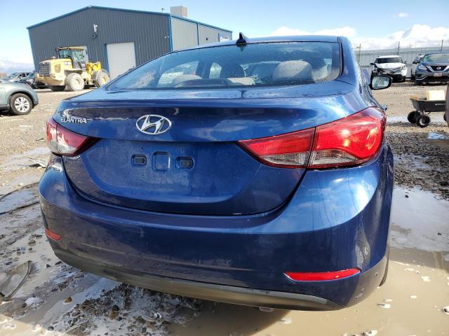 5NPDH4AE5GH684293 - 2016 HYUNDAI ELANTRA SE BLUE photo 6